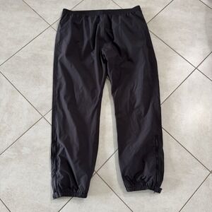 LL Bean Pants Mens 2XLT Black Stowaway Rain Lightweight Windbreaker Outdoor